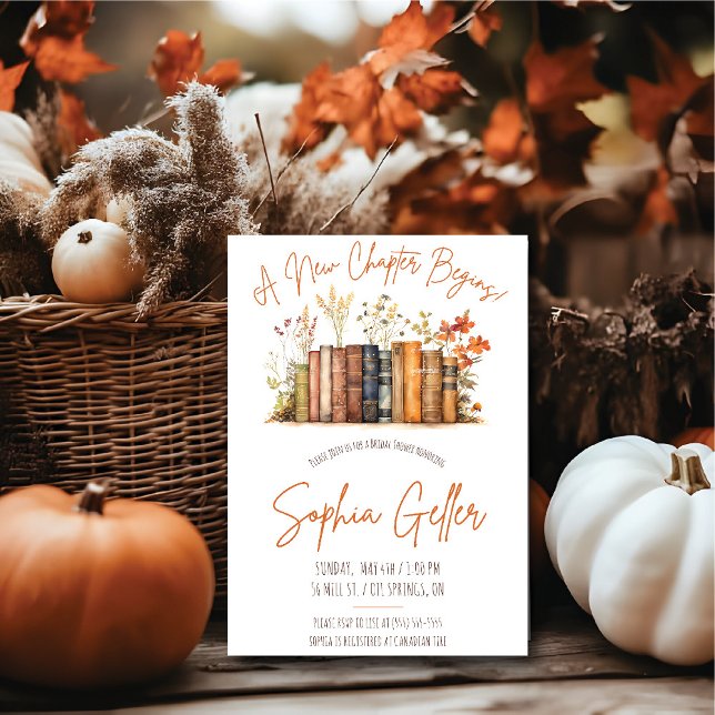 Invitation Un Nouveau Chapitre Commence ! Fête des mariées fl (Créateur téléchargé)