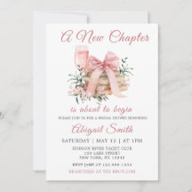 UN NOUVEAU CHAPITRE COMMENCE L'Invitation BRIDAL D