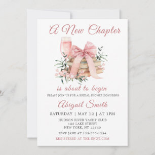 Invitation UN NOUVEAU CHAPITRE COMMENCE L'Invitation BRIDAL D