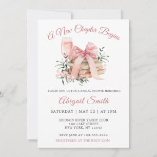Invitation UN NOUVEAU CHAPITRE COMMENCE L'Invitation BRIDAL D