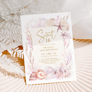 Invitation Un océan de rêve sous la mer Sirène douce 16