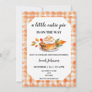 Invitation Un petit baby shower à tarte