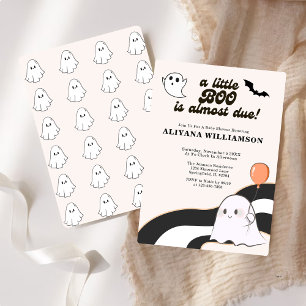 Invitation Un petit Baby shower Boo Halloween mignon