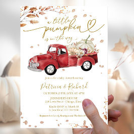 Invitation Un Petit Baby shower Citrouille