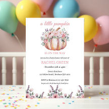 Un Petit Baby shower Citrouille Chute Florale