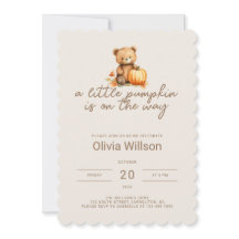 Un petit Baby shower Citrouille d'Halloween