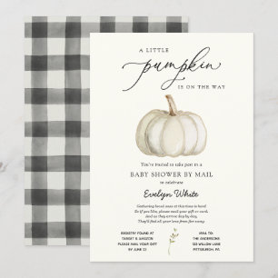 Invitation Un petit Baby shower Citrouille par Mail Invitatio