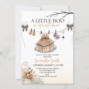 Invitation Un petit Baby shower de linge de toilette de fille