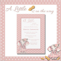 Un petit Baby shower d'éléphant animal d'arachide
