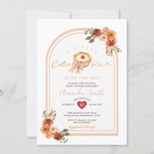 Invitation Un Petit Baby shower Floral De Pie Boho Arch Cutie