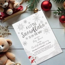 Un petit Baby shower gris flocon