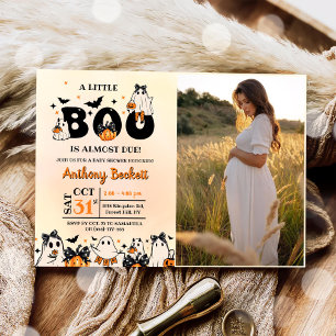 Invitation Un petit Boo Halloween Baby shower