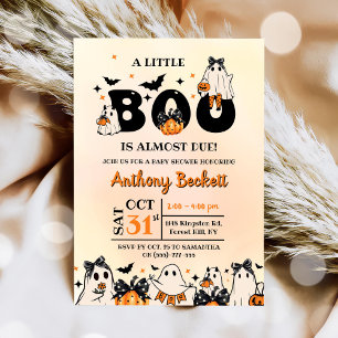 Invitation Un petit Boo Halloween Baby shower