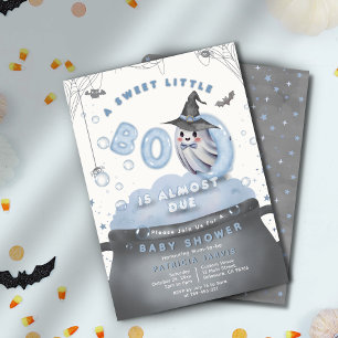 Invitation Un Petit Boo Sucré Est Presque Dû Au Baby shower B
