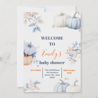 Invitation Un petit citrouille est en route