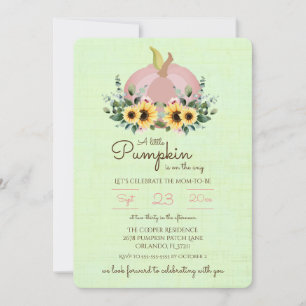 Invitation Un petit Citrouille est en route Baby shower Invit