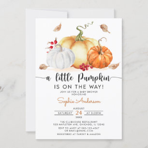 Invitation Un petit Citrouille est en route pour le Baby show
