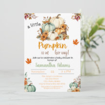 Un petit Citrouille est sur son chemin Baby shower