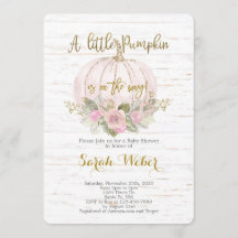Un petit citrouille Rustic baby shower d'automne