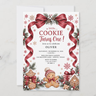 Invitation Un Petit Cookie Pain d'Épice Arc Premier Anniversa