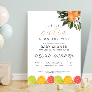 Invitation Un petit coup de baby shower sur le chemin des agr