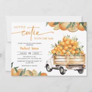 Invitation Un Petit Cutie Se Trouve Sur Le Chemin Du Baby sho