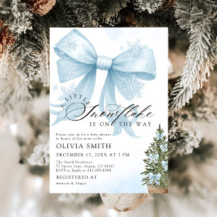 Invitation Un petit flocon de neige est sur le Baby shower Wa