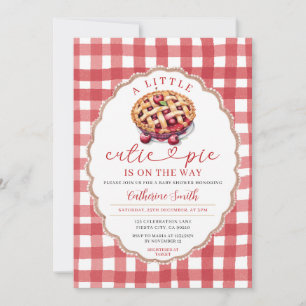 Invitation Un petit gâteau à la croûte est sur le chemin Baby