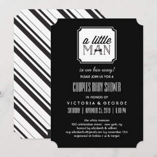 Invitation Un Petit Homme Est En Chemin Couples Boy Baby show