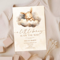Un Petit Lapin Est En Route ! Baby shower nuages