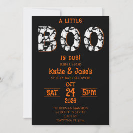 Invitation Un petit livre est attendu pour le Baby shower d'H