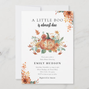 Invitation Un petit livre est presque à Baby shower