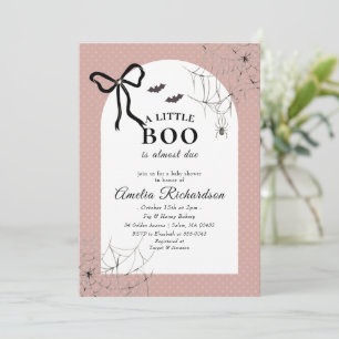 Invitation Un petit livre est presque dû baby shower d'Hallow