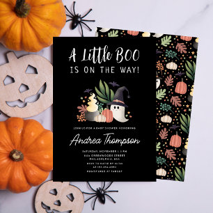 Invitation Un petit livre est sur le chemin Baby shower Hallo