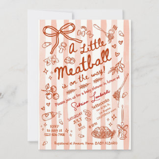 Invitation Un petit Meatball est en route