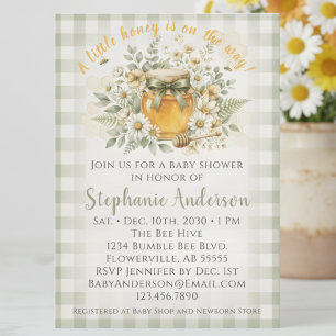 Invitation Un Petit Miel Est En Route Cadeau Bébé Abeille De