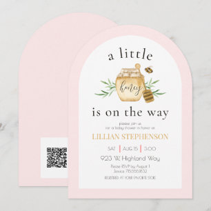 Invitation Un Petit Miel Est En Route Fête Prénatale Bébé Abe