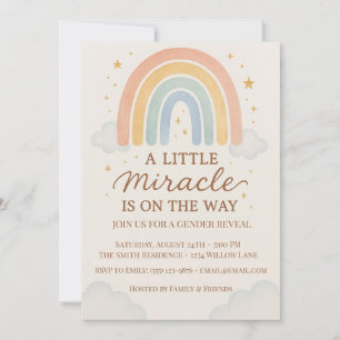 Invitation Un petit miracle est en route  Révélation du sexe