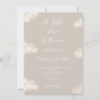Un Petit Morceau De Ciel Nuages Beige Baby Shower