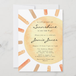 Invitation Un petit rayon de soleil Baby shower
