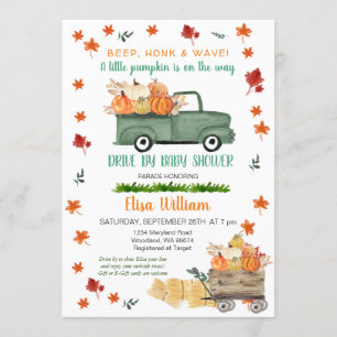 Invitation Un Petit Safari Citrouille Par Baby shower
