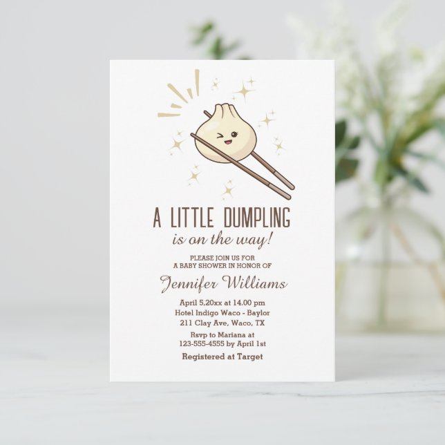 Invitation un peu de bousculade est en route, baby shower (Debout devant)