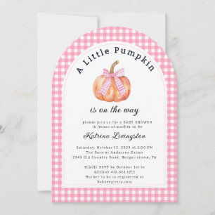 Invitation Un peu de Citrouille est ici Baby shower