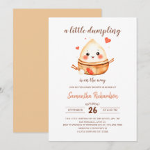 Un Peu De Dumpling Est Sur Le Chemin Du Baby showe