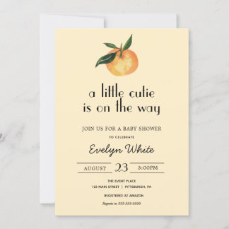 Invitation Un peu de gourmandise est en chemin Baby shower