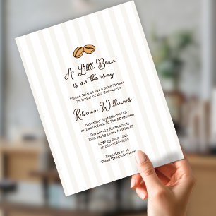 Invitation Un peu de haricot se trouve sur le chemin Baby sho