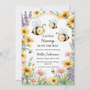 Invitation un peu de miel sur le chemin du baby shower