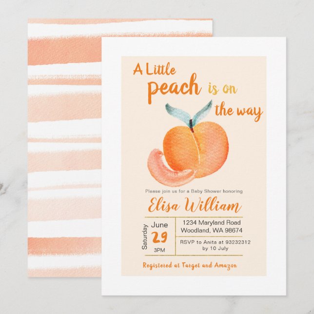 Invitation Un peu de pêche est sur le chemin de l'invitation (Devant / Derrière)