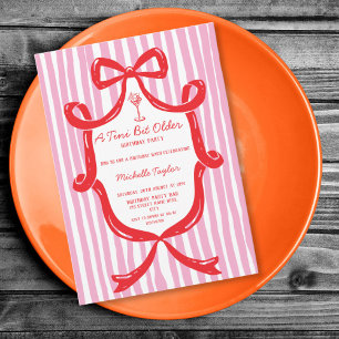 Invitation Un peu plus âgé Anniversaire Adulte Martini Fantai