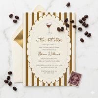 Un peu plus vieux Espresso Martini Stripe Annivers